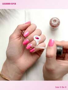 100pcs/Pack Disposable Glue Cups, Suitable For Eyelash Extension And Tattoo Ink - Eyelash Glue Cups, Eyebrow, Lip And Eyeliner Pigment Cups - Multicolor - View 4