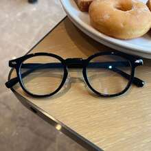 1 Pair Transparent Lens Glasses, Black Rectangular Non-Prescription Eyeglasses, Unisex Fashion Accessory, PC (Polycarbonate) Frame And Lenses