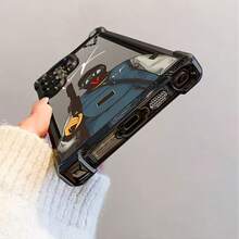 Funda de teléfono Fashion Boy con letras compatible con S25 S24 S23 S22 S21 S20 FE S20 Ultra A03s A04E/M04 A05s A06 4G A13 4G A15 4G/5G A25 5G A32 4G A55 5G A03 A04 A05 A12/M12 4G A13 5G/A04S A16 4G/5G A35 5G S20 S20 Plus A34 S21 FE Ultra Plus 4G 5G, funda trasera transparente y suave a prueba de golpes - Colores mixtos - Ver 6