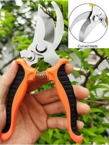 Professional Stainless Steel Pruning Shears - Manual Garden Pruners For Landscaping, Durable And Sharp Bypass Pruning Shears, No Electricity Required - Multicolor - View 2
