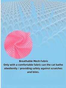 1 Upgraded Cat Bathing Bag, Cat Bathing Tool, Pet Grooming Restraint Bag, Bathing Bag For Cats And Dogs, Nail Trimming, Grooming And Medication - Multicolor - View 5
