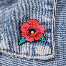 罂粟花珐琅胸针 时尚装饰胸针 衣领徽章 包饰 珠宝礼品 - 彩色 - 查看 9