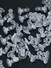 30个/50个耳钉耳塞，手工DIY饰品耳环配件，硅胶防滑防丢耳塞