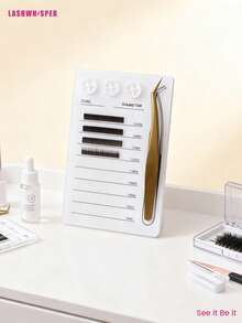 1 Set Acrylic Eyelash Extension Tray, Eyelash Extension Storage Box, Extension Pad, Eyelash Tray, Glue Tray, Independent Stand - Multicolor - View 8