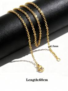 10 Pcs/Lot 304 Stainless Steel 2mm/1.5mm Wide Link Chain Stainless Steel Chain Necklace Ladies/Men Pendant DIY Jewelry Accessories Necklace - 10pcs - View 20