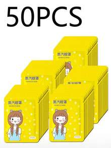 30pcs Chamomile Steam Eye Mask - Relieves Eye Fatigue, Improves Sleep Quality. Self-Heating Sleep Eye Mask, Disposable Hot Compress Eye Patch, Soothes Eyes, Eliminates Dark Circles. Constant Temperature Control, Extra Long Heating Time. Valentine's Day Gift.