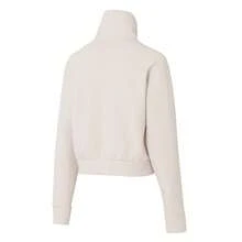 Adidas Women's Sweatshirt, Collared Pullover, SFL HZ SWT, Casual Sporty Daily Fashion Top, KH0206 - Light Sesame Purple Powder - View 2