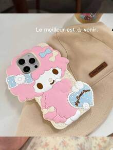 [Thương hiệu Saniro] Ốp điện thoại silicon chống nước, chống sốc hình nhân vật hoạt hình Sanrio Pink Melody, dễ thương và thời trang, tương thích với dòng 17, 11/12/12 Pro, 13/14/15, 13 Pro/14 Pro/15 Pro, 12 Pro Max/13 Pro Max/14 Pro Max/15 Pro Max, 16, 16 Pro, 16 Pro Max, 17, 17 Pro, 17 Pro Max - Hồng - Xem 4