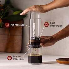 Jarra para Cafetera Capacidad de 600 ml 20 oz Jarra Resistente para Café de Vertido Ideal para Prensas Original Clear y XL Diseño Compacto y de Viaje Hecho en EE. UU. - Claro - Ver 2