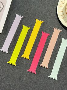 1条荔枝纹硅胶磁吸表带，兼容Apple Watch10/9/8/7/6/SE/5/4/3/2/1/Ultra2（49mm、46mm、45mm、41mm、44mm、40mm、42mm、38mm）