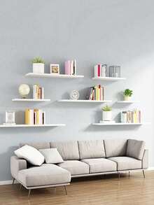 1 chiếc kệ treo tường phong cách Bohemian, kệ trang trí treo tường một tầng sáng tạo, kệ gỗ treo tường tối giản hiện đại, trang trí nhà cửa, trang trí tường, dễ lắp đặt, phù hợp cho phòng khách, phòng ngủ, ký túc xá, phòng tắm và nhiều nơi khác. - trắng - Xem 7