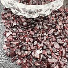 100g, Natural Small Particle Garnet Crystal Crushed Stone, Suitable For Home Decoration, Fish Tanks And Aquarium Rocks, Fountains, Office Decoration, Vase Filling And Plant Laying, Collection, Gift Giving, Etc - Burgundy - View 4