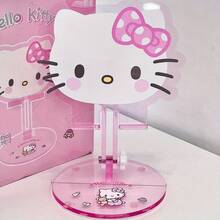Sanrio New Hello Kitty Phone Stand, Multifunctional Adjustable Height Foldable Desktop Tablet Holder - Ideal For Watching Shows, Perfect Birthday And Christmas Gift - Multicolor - View 8