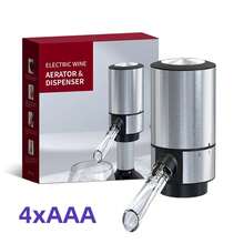 Aireador de Vino Eléctrico Dispensador Accesorios de de Bar Acero Inoxidable Decantadorático Inteligente Regalo de San Valentín - USB negro C - Ver 8