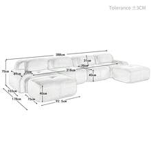 Sofas & Couches - Black + Corduroy + 4 Seat - View 7