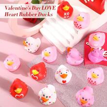 8/16只情人节橡皮鸭，附赠礼品卡，可爱的感官玩具，适合作为情人节派对礼物、课堂奖励、礼物交换、学校奖励和填充物，颜色和款式随机。 - 情人節 - 查看 2