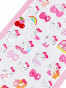 Cartoon Melody Star Cat 3D Luminous Embossed Sticker, No Power Needed, Perfect Gift For Holidays, Birthdays, Parties, Christmas, Easter