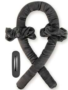 4pcs/Set Satin Heatless Curling Rods, Heatless Overnight Curling Wand Suitable For Long Hair, Heatless Curling Rods - Multicolor - View 13