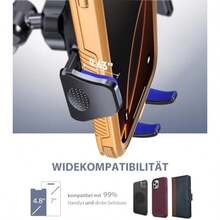 Miracase Soporte Celular Automóvil [Grado-Militar 3 en 1 Potente Ventosa] Doble Gancho Metálico Porta Celular Auto para Parabrisas/Salpicadero/Ventilación, Universal Todos los Celular de 4.0''-7.2''(4 en 1 salpicadero mejorado y parabrisas y rejillas de ventilación) - Multicolor - Ver 4
