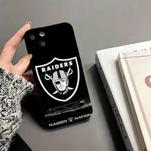 Funda de teléfono de  Nation, compatible con teléfonos ,  17,  16 Pro Max,  15 Pro Max,  13 y  12. Fabricada en TPU, ofrece protección contra golpes y caídas. Perfecta para aficionados, entusiastas del deporte, regalos para el día del partido y celebraciones previas al partido. - Negro - Ver 6