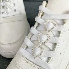 6pcs Heart-Shaped Rhinestone Shoe Clips, Shiny DIY Crystal Shoe Charms, Suitable For Boots, Sneakers, Canvas Shoes And Skate Shoes, Sturdy Clip-On Decorations, Fashion DIY Accessories, No Tools Required For Installation, Shoe Embellishment, Ideal For Accessory Collectors, Metal Clips, Shoe Decorations, Battery-Free, Shoe, Spring Summer Picks, Brides Maid Gifts, Room, Bedroom Decor, Beach, Travel, For Men, For Women, Vacation, Women's Day, Travel Essentials, Wedding Favors, Y2k, Bedroom, Car Accessories Women, Kitchen Decor,Cute Stuff - Multicolor - View 9