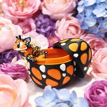 Figur Plastik Lucu, Menggemaskan, Model Naga Kupu-kupu & Telur Naga Cetak 3D, Hiasan Meja, Hadiah Liburan & Ulang Tahun - MultiWarna - View 7