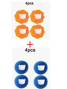 6/8 Sets Of Pet Hair Cleaning Laundry Balls, Fluffy And Soft, Non Stick To The Hands, Reusable, Durable, Effective In Collecting Fluff On Clothes, Essential For Pet Owners, Washing Drum, Cat And Dog Hair Washing Machine Fluff Remover - Multicolor - View 12