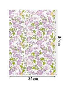 Papel de embrulho para presente com estampa de ursinho de pelúcia roxo em formato de trombeta (5/10/20 unidades), resistente à umidade e a impactos, ideal para aniversários, Dia dos Namorados, presentes, roupas, embalagens de presentes e decoração de caixas. - Multicolorido - Ver 10