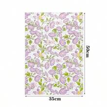 5/10/20/40PCS Purple Trumpet Shaped Teddy Bear Pattern Gift Wrapping Paper, Suitable For Moisture-Proof And Shatterproof Item Protection, Suitable For Birthdays, Valentine's Day, Gifts, Clothing, Gift Packaging, And Decorative Box Filling - Purple - View 10