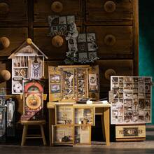 have a good day 10 Stücke/Packung Vintage Schrank Themen Aufkleber, Retro kreative ästhetische Aufkleber, DIY dekorative Collage Bastelmaterialien, Geschenke, personalisierte Scrapbooking Schulmaterialien Sammelalbum Zubehör Schreibwaren - Verschiedenfarbig - Übersicht 4