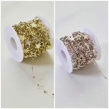 1pc/2pcs (10m/5m) Faux Pearl Beaded Garland Chain, Suitable For Valentine's Day, Wedding, Party, Indoor/Outdoor Home Decor, Gardening Decor, Bridal Shower, Anniversary & Holiday Decor, Christmas Decor And DIY Jewelry Making; Artificial Blue Pearl Beaded Garland Chain, Suitable For DIY Wedding Party Bouquet Decor, Fireplace, Holiday Decor, Crafts, Bead Curtain. - Multicolor - View 32