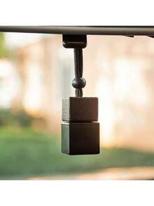 10pcs Customized Text Rectangular Glass Perfume Bottles, Square Shaped Car Fragrance Bottle Empty, Car Accessories