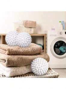 1pc Reusable Laundry Washing Ball - Rubber Material, Stain Removal & Lint Remover, Clothes Specific, No Power Needed, Essential Household Cleaning Item, Fabric Softener Dryer Ball, Reduces Wrinkles & Static, Prevents Tangling In Home & Laundromat, No Electricity Required, Suitable As Toy For Cats & Dogs, Great Gift For Mother's Day, Valentine's Day, Friends, Moms, Girlfriends, Random Color & Style - Multicolor - View 2