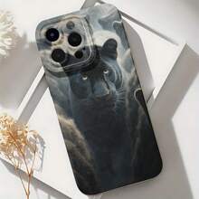 2026 nueva funda de teléfono esmerilada, funda de teléfono con estampado de pantera negra para  17 15 Pro Max  17 14 Pro  17 13  Galaxy S23 S22 S21 funda protectora para teléfono regalo de pareja para novio novia regalo de vacaciones - Blanco antiguo - Ver 6