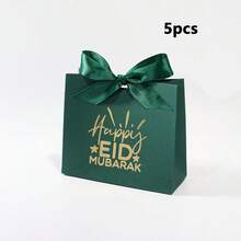 5/10/15-Piece Eid Mubarak Gift Box Set - Assorted Colors And Patterns, Paper Gift Boxes With Ribbons, For Parties And Holiday Gift Packaging - Multicolor - View 17
