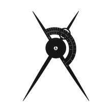 1pc Microblading Ruler Compass Eyebrow Shaping Design Tattoo Positioning Ruler Tattoo Tool - Black - View 9