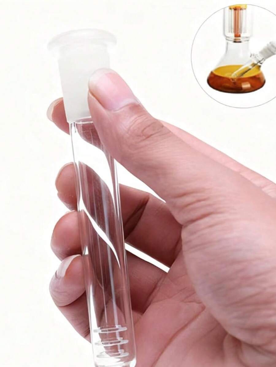 1 pieza Tubo de vidrio borosilicato de alta calidad de 12,5 cm de largo, hecho a mano y reutilizable - Multicolor - Ver 1