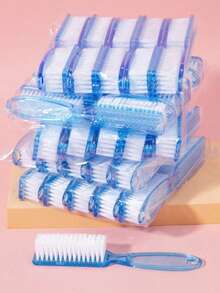 10pcs Nail Brushes With Handles, For Cleaning Fingernails And Toenails