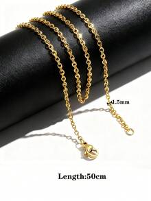 10 Pcs/Lot 304 Stainless Steel 2mm/1.5mm Wide Link Chain Stainless Steel Chain Necklace Ladies/Men Pendant DIY Jewelry Accessories Necklace - 10pcs - View 27