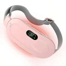 Portable Automatic Heating Pad ForMenstrual Cramps Relief, Adjustable Belt Belly Heatpad Wrap With Massage & Heat Therapy,CordlessComfort For Daily Use, Ldeal Gift Heavy Duty Weightlifting Wrist Straps Waist Trimmer Trainer Belt BackSupport Women's - 粉色 - 查看 1