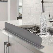 硅胶水槽防溅罩 - 柔韧防水防溅罩，适用于厨房水槽、浴室盥洗台、洗脸盆、蔬菜槽、台面防溅罩，可重复使用，实验室水槽保护罩，易于清洁的家用硅胶水槽防溅罩 - 彩色 - 查看 2