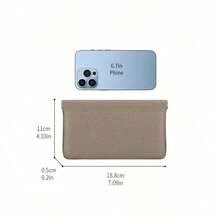 1PC Self-Sealed Leather Wallet & OrganizerAll-In-One Storage For Passport, Driver's License, Cash, Earphones, And Data Cables.Perfect Business-Casual Companion For Women – A Versatile Wallet And Cosmetic Bag In One. - 白色 - 查看 2