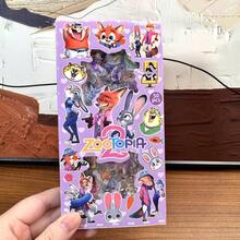 1 Box Crazy Stickers, Judy Cartoon Cute Trending, Random Style, Suitable As New Year, Valentine's Day, Easter Gift For Kindergarten - Multicolor - View 7