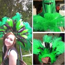 Ballinger Large Green Ostrich Feathers - 24pcs 12-14inch Long Feathers For Vase, Wedding Party Centerpieces Mardi Gras Decorations And Home Decor… - ColorK - 查看 6