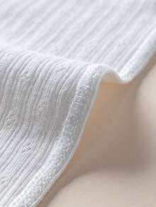 4件套女婴透气网眼连体衣吊带 - 白色 - 查看 8