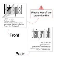 1 Piece 2D Flat Hairstylist Desk Sign Decoration, Suitable For Salon Professionals And Barbers, No Power Needed - Multicolor - View 7