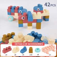 大型软橡胶可咬积木玩具