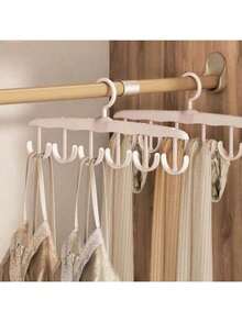 5pcs Rotating Hook Rack, Space Saving, Wavy Clothes Drying Rack, Multi-Functional Hanger, Suitable For Home/Dorm, Great Gift For Relatives, Family, Friends, Teachers, Classmates, Also Suitable For Travel, Outdoor Activities, Camping, Parties, Beach Vacations, Decoration, Storage & Organization, Can Hang Dresses, Pants, Shoes, Jeans, Boots, Skirts, Tops, Spring Minimalist Style, Summer - Multicolor - View 6