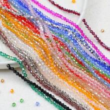 5 piezas/10 piezas Cuentas de cristal de color brillante y estilo retro de 4 mm, adecuadas para la fabricación de joyas, collares, pulseras, decoración de teléfonos y bolsos, suministros de manualidades DIY - Cuentas puntiagudas de 4 mm - Ver 1