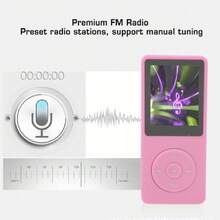 Reproductor MP3 MP4 de 8 GB, Reproductor de Música Portátil con Pantalla TFT HD de 1,8, Reproductor de Música Deportivo con Auriculares para Caminar/Trotar/Hacer,36980834 - Rosa - Ver 5